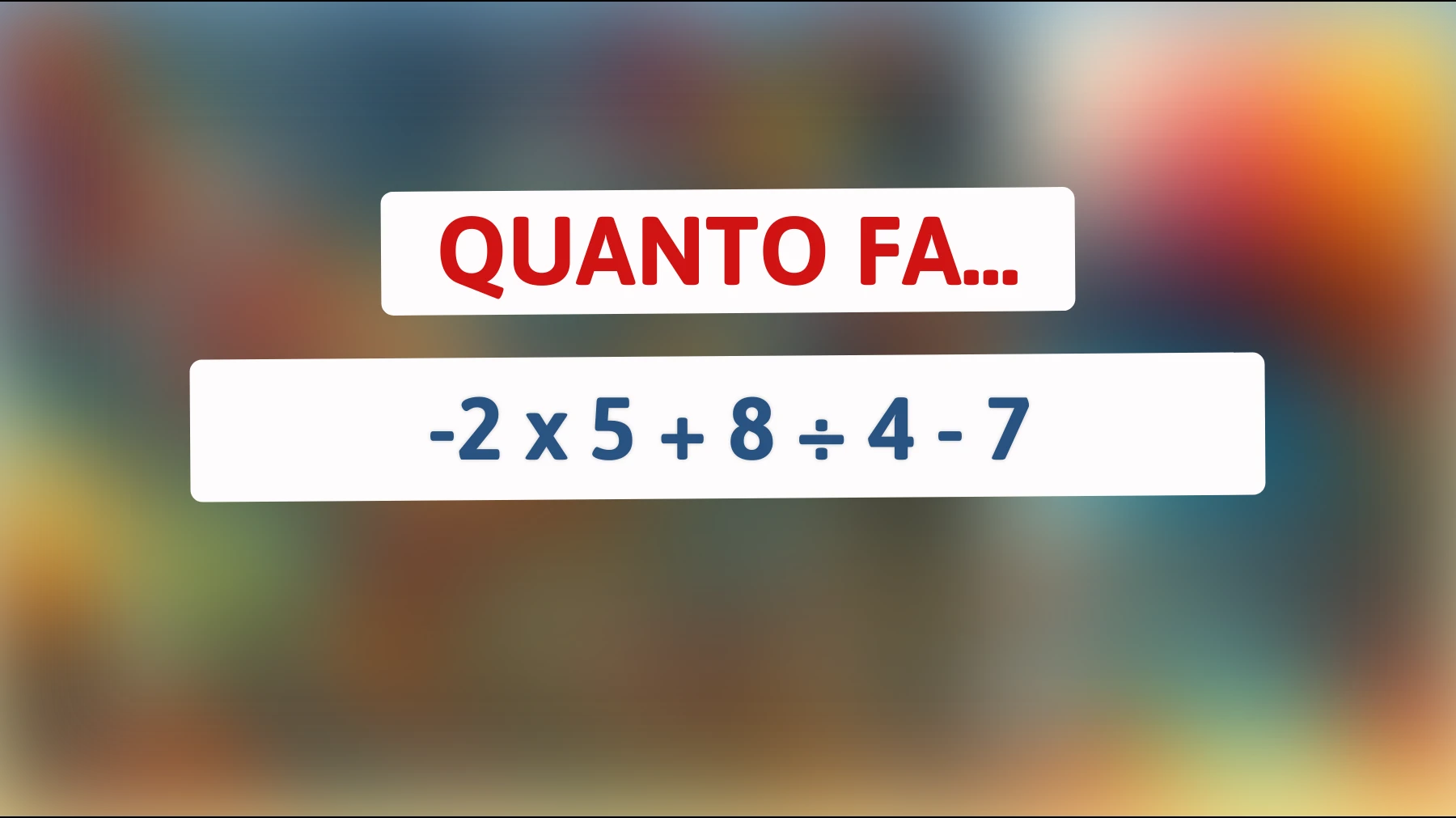 Scopri se sei un vero genio risolvendo questo indovinello che sta facendo impazzire il web!"