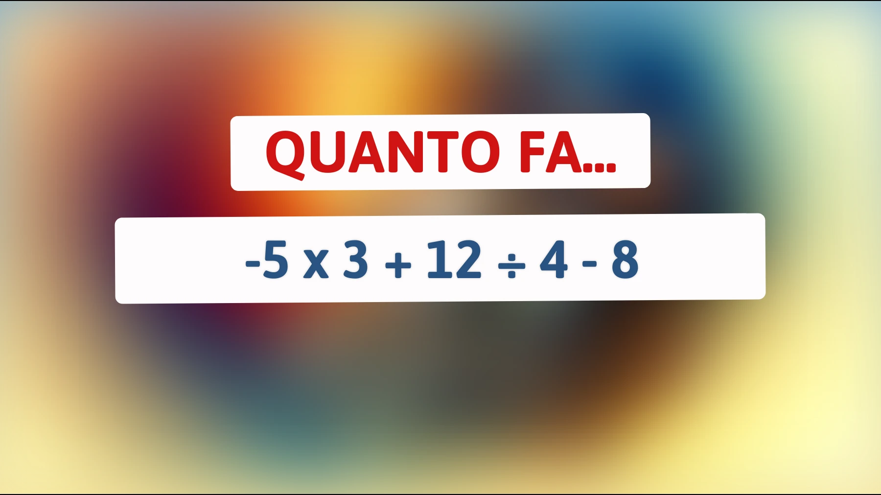 Sfida il tuo cervello: solo i veri geni risolvono questo semplice calcolo matematico! Sei uno di loro?"