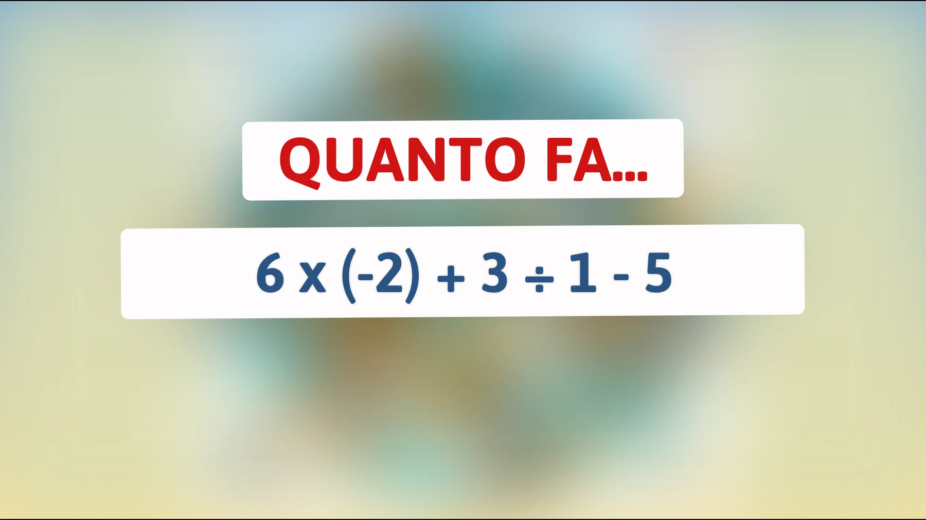 La sfida matematica che solo i veri geni riescono a risolvere: rispondi senza calcolare!"