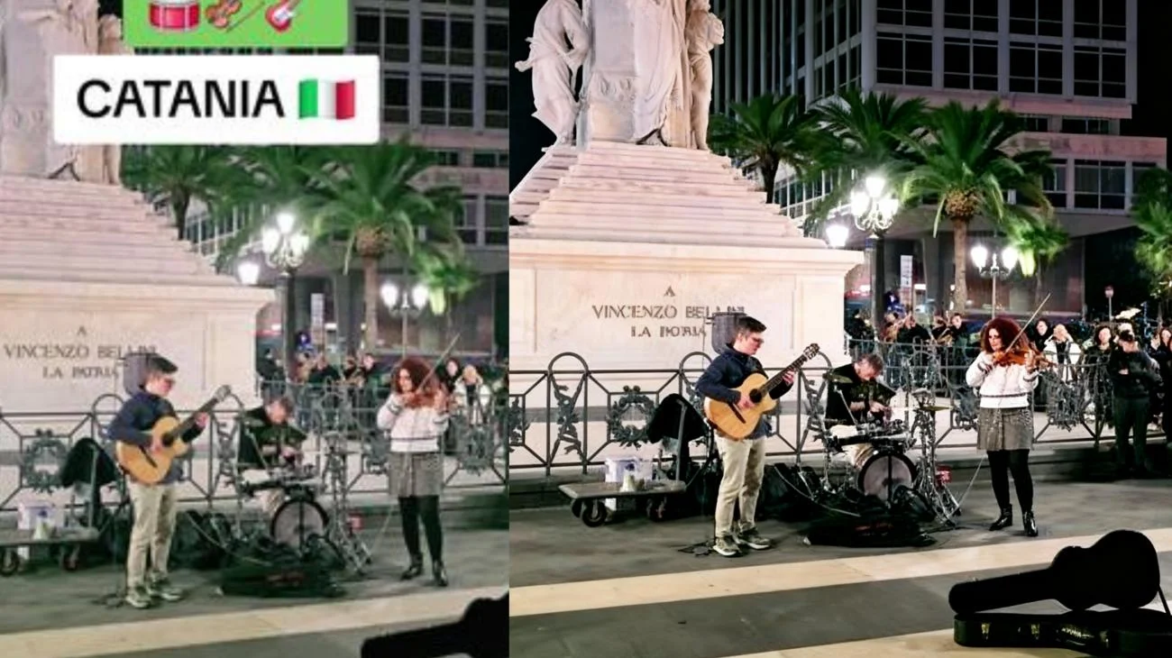 Musica fantastica 🎸🥁🎻/ 🚀🚀 #italy #catania🔵🔴 #sicilia #Vlog"