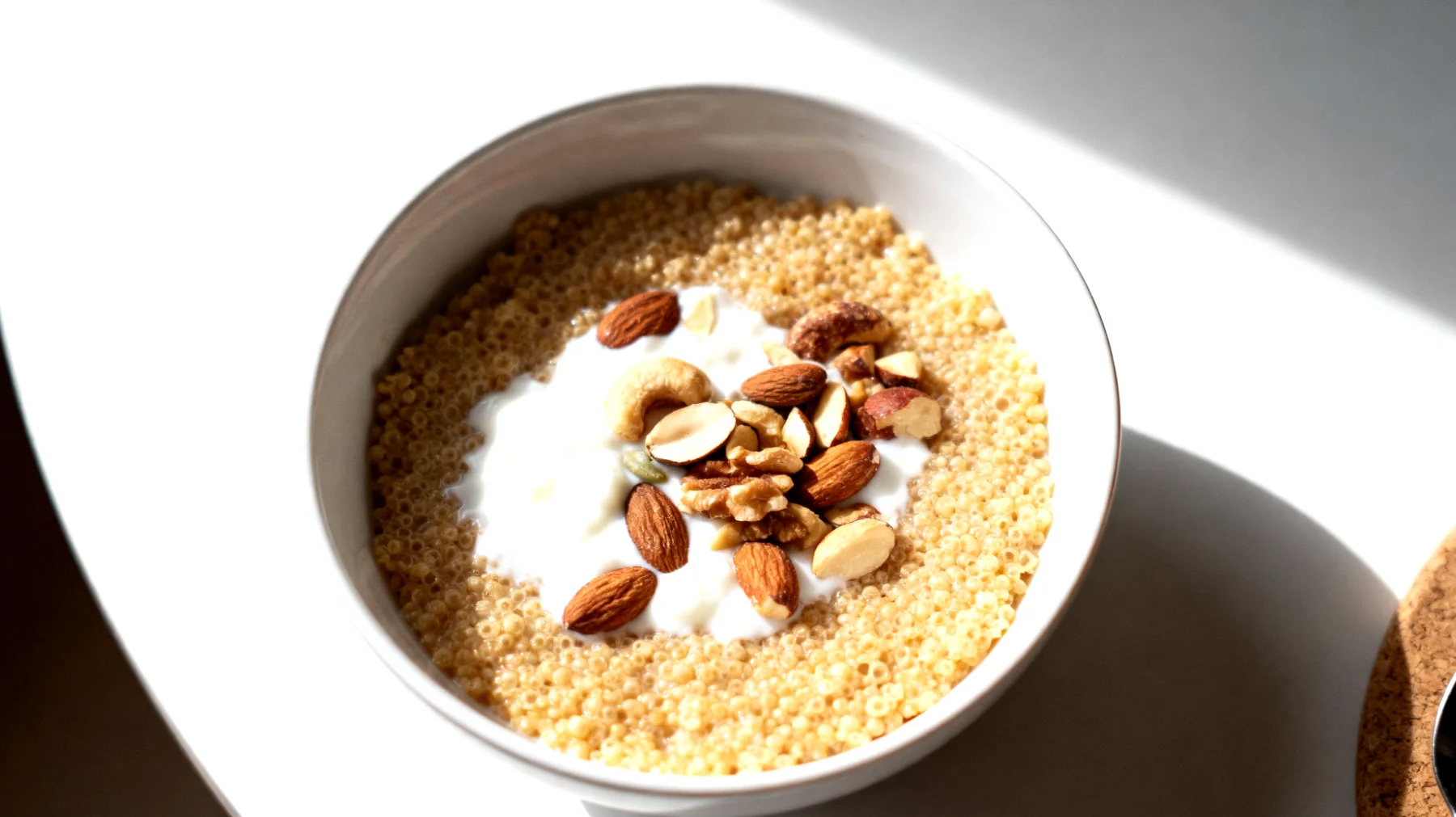 Amaranto soffiato con kefir e frutta secca"